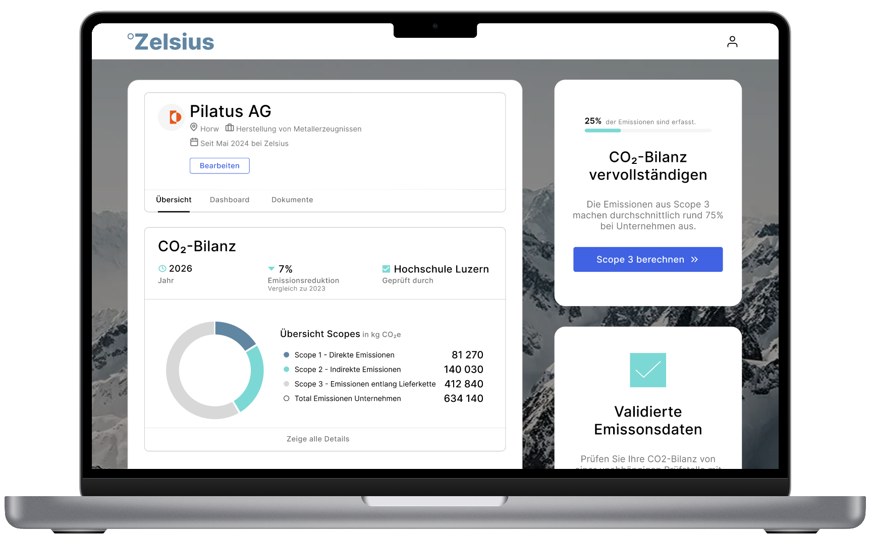 CO2-Rechner für Unternehmen